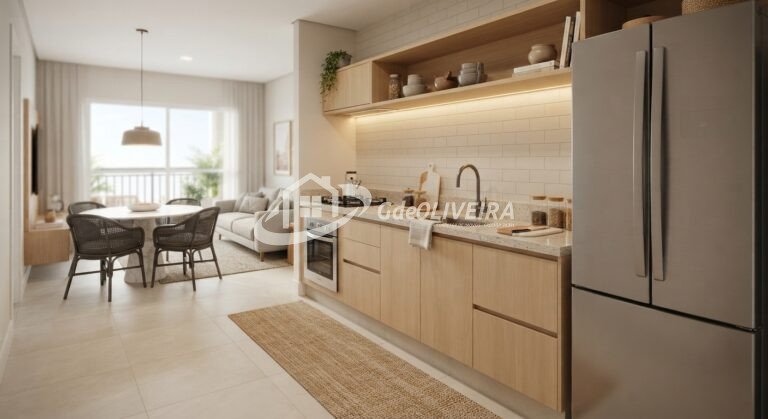Apartamento de 2 Dormitórios com 1 Suíte e Varanda com Churrasqueira na Aviação, Praia Grande